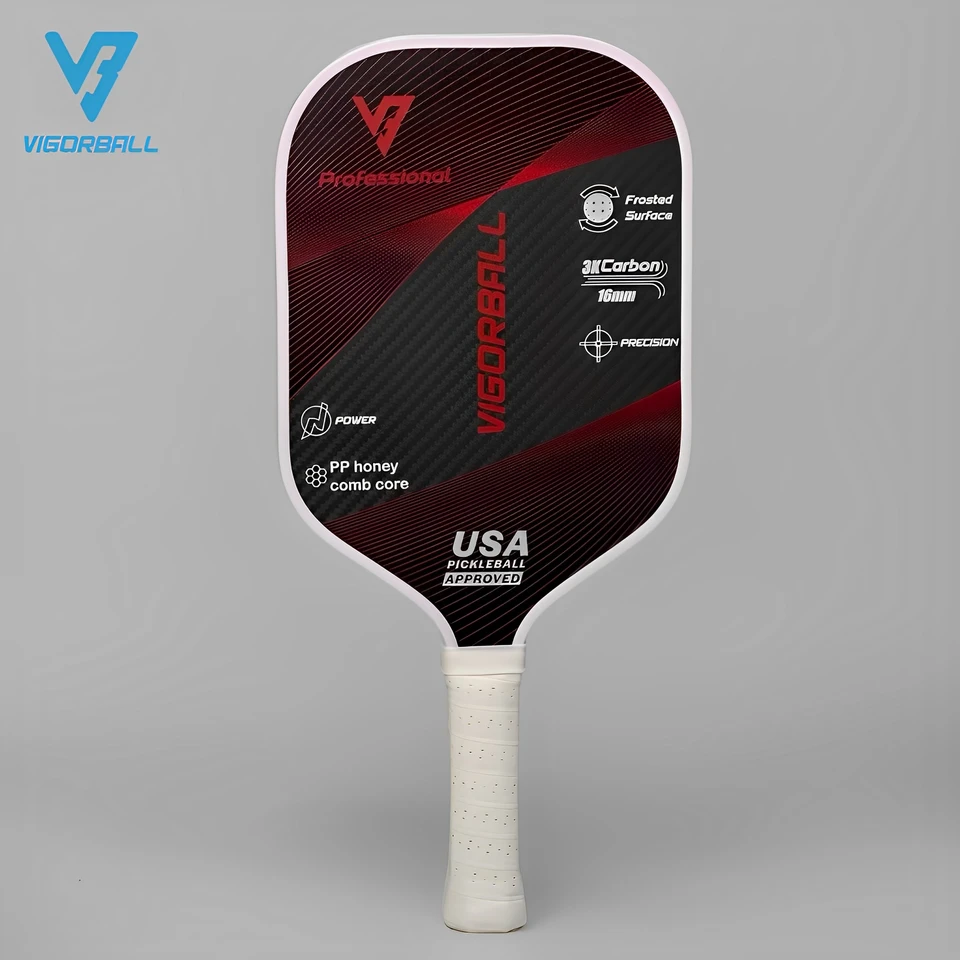 プロ向けの3Kカーボンファイバーピックルボールパドル,カーボン