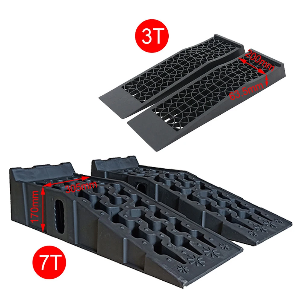 1 Pair 13000LBS Heavy-duty Truck Maintenance Ramps For Tire Replacement Lifting And Oil Change Ramps Hydraulic Jack