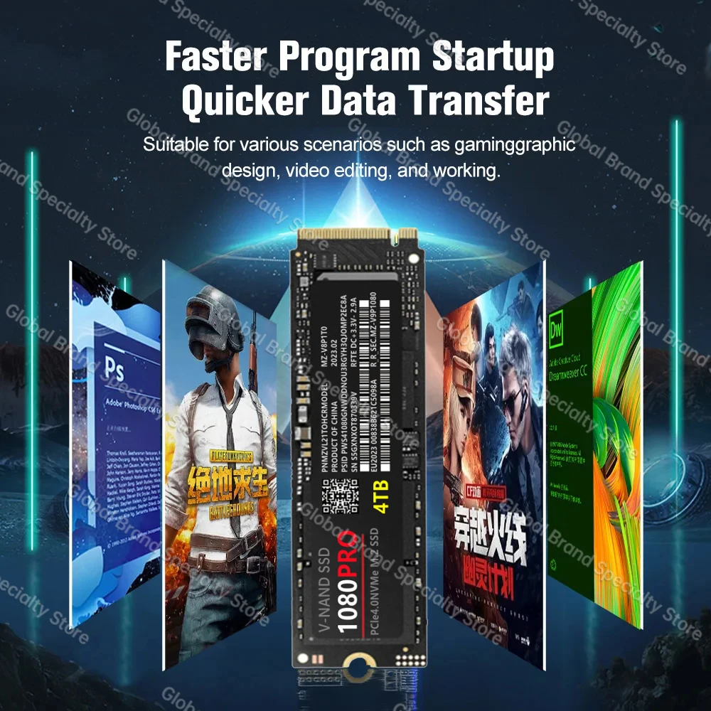 NVMe pcie 1080 PRO  ϵ ũ, Ʈ, ũž, Mac, PS5  SATA ϵ ̺, 1TB, 2TB, ssd nvme m2 NGFF SSD, 4TB, ǰ