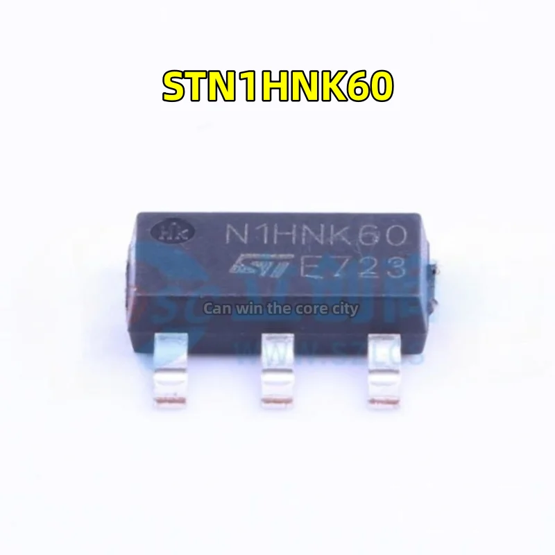

10 pieces Brand new original STN1HNK60 SOT-223 N1HNK60 N ditch 600 V 0.4 AMOS tube straight beat