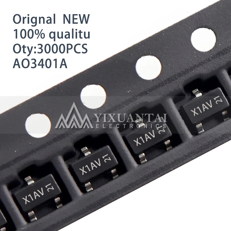 

3000PCS AO3401A AO3401 SOT23 4.2A Marking X1xx X1AV【Trans MOSFET P-CH 30V 4A 3-Pin SOT-23 T/R】100% Original