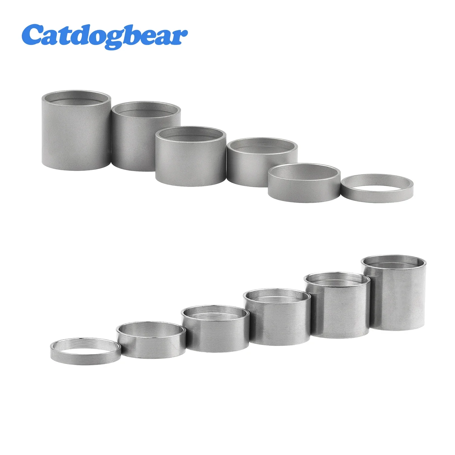 

Catdogbear титановая велосипедная гарнитура, прокладка вилки для горного велосипеда, комплект колец вилки передней вилки, яркий матовый опционально