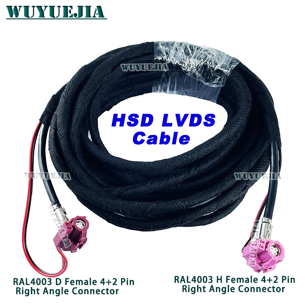 Nbt Evo Cid Video Cable Lvds Line Kabel Retrofit Hsd 4 + 2Pin D Femmina A 4 + 2 Core H Connettore Jack Femmina Per Bmw F10 F15 F20 F30