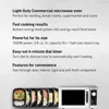 NE-1025F Compact Light-Duty Countertop Commercial Microwave Oven with 6-Minute Electronic Dial Control Timer, Bottom Energy 2