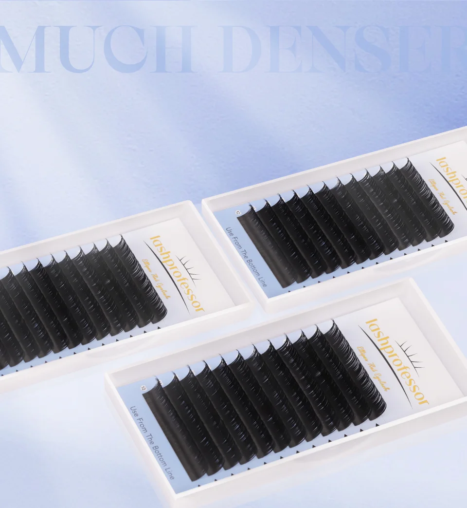 Lash professor Ellipse flache Wimpern doppelt geteilte Spitzen c cc d dd 0,15mm 0,20mm matte flache Wimpern Make-up Wimpern Faux Nerz Wimpern – Detail 9