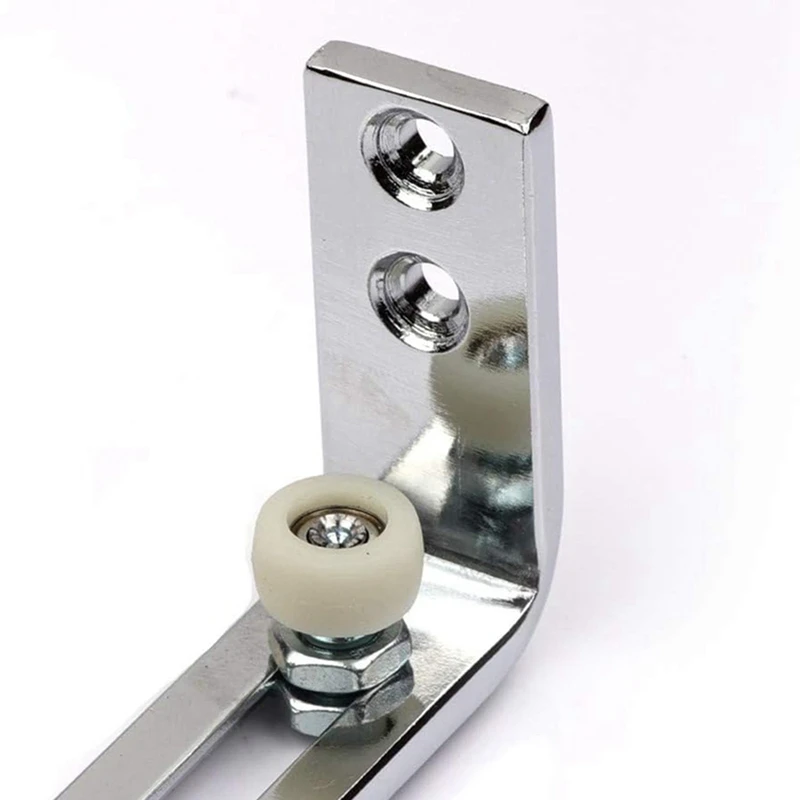 VEHO-Barn Door Floor Guides, Bottom Flooring Frame Support With Smooth, Quiet Bearings, Adjustable Roller Sliding Stay