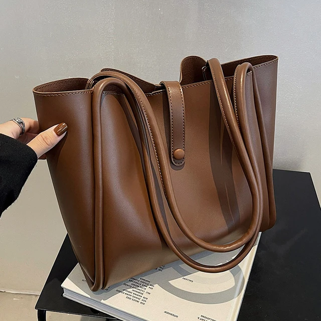 Large Capacity Pu Shoulder Bag New Autumn & Winter Tote Bag