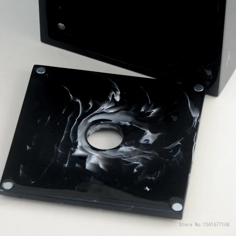 Nordic Square Marble Texture Resin Tissue Box Creative Home Living Room Bathroom Accessories Supplies Dining Table Paper Box 1Pc