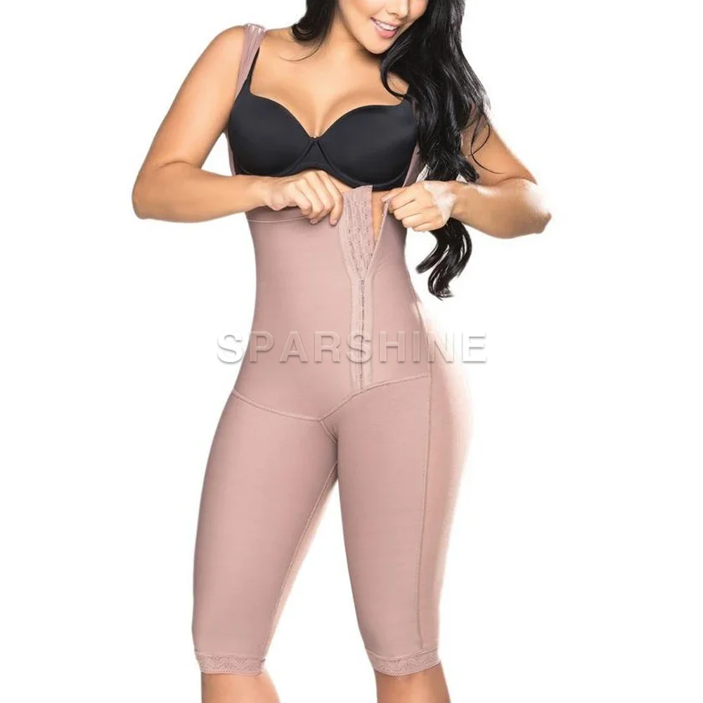 Fajas Abdomen Control Mujer High Compression Body Shaperwear With Zipper Slimming Flat Belly Butt Lifter Bodysuit