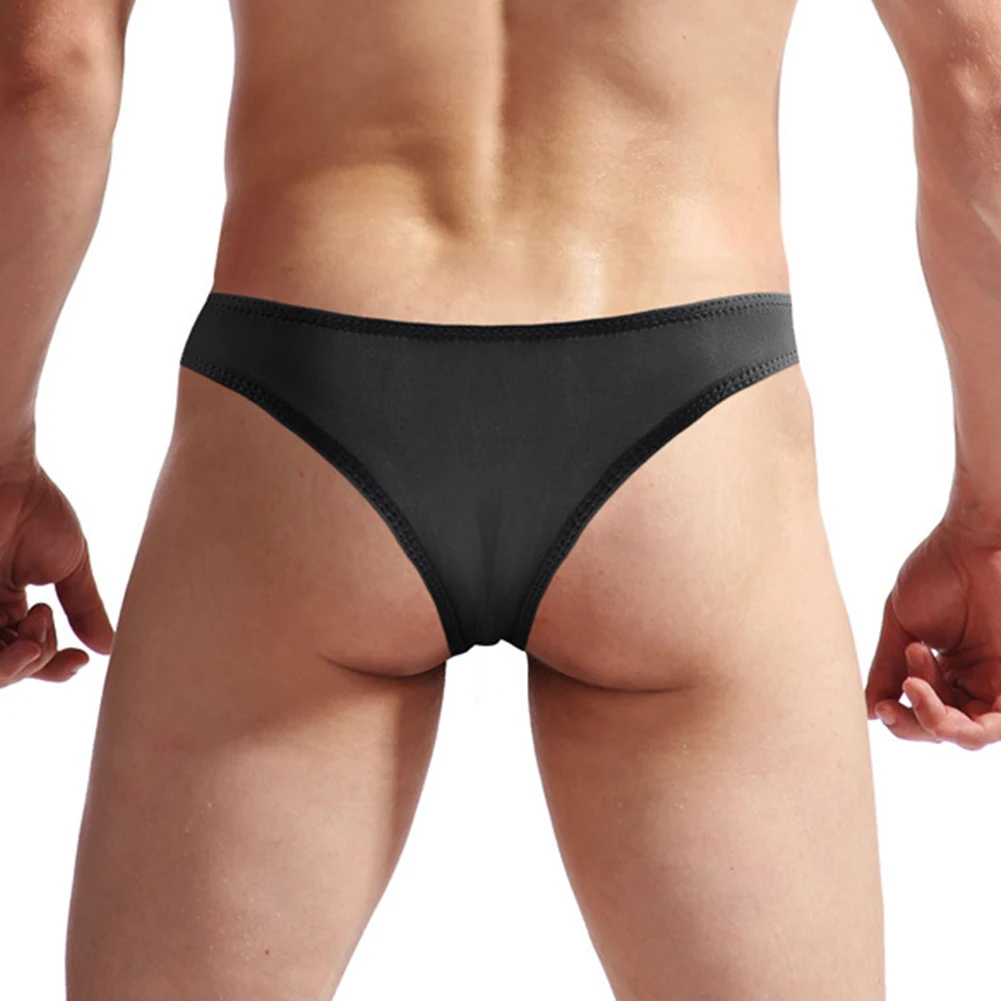 

sexy Briefs Men Underwear Pouch Bottoms soft Trucks Boxer Homewear thong mesh Lingerie fashion 2018 new summer
