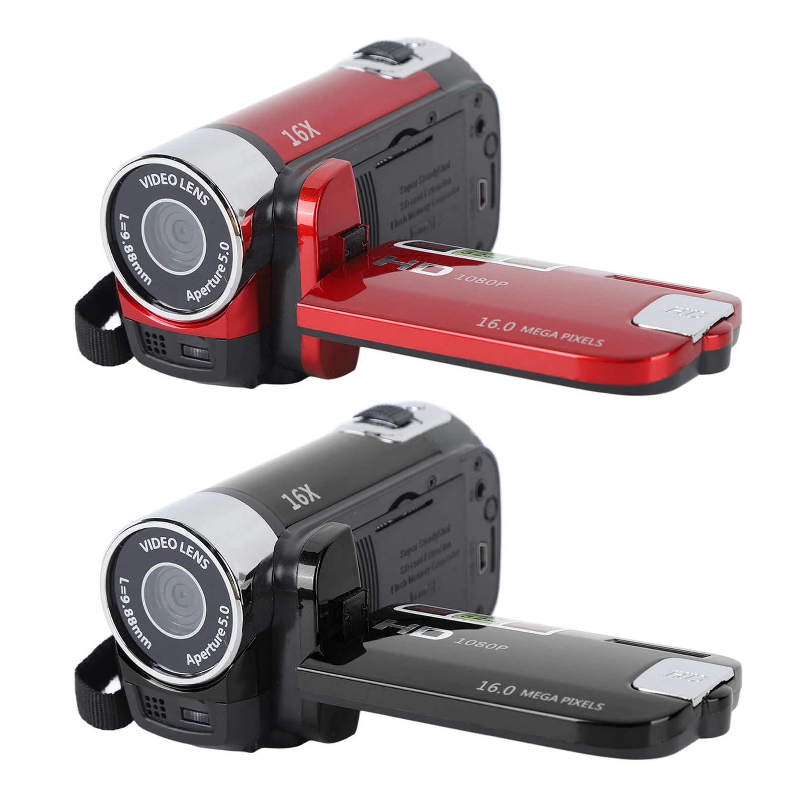 USB 케이블 Vlogging 카메라, TFT 회전 스크린, 16x 디지털 줌 비디오 카메라, 2.7 인치 카메라, 4K 48MP DV 카메라