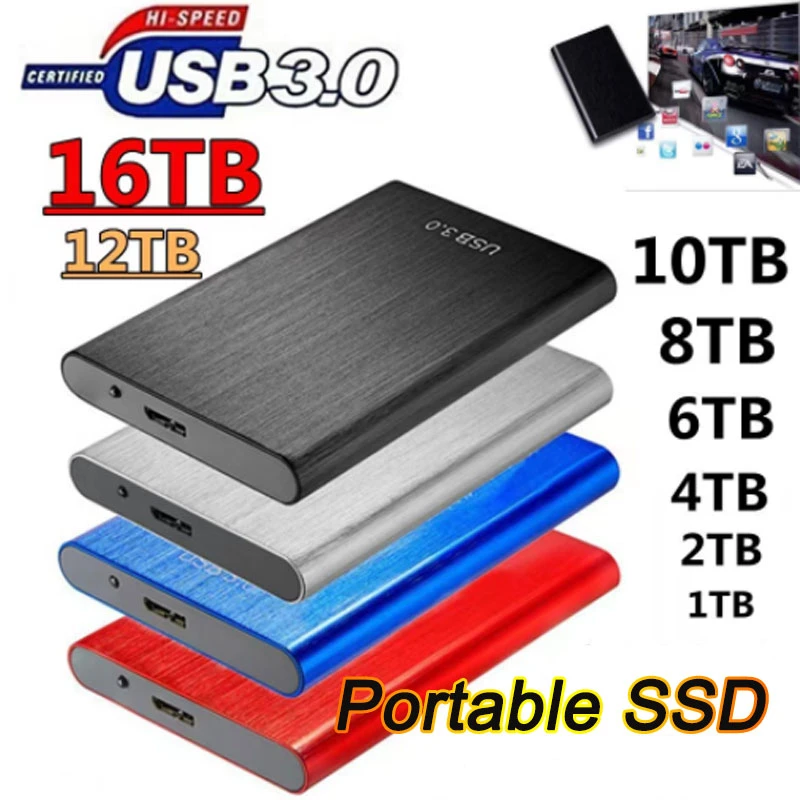16tb External Mobile Hard Drive Usb 3.0 Portable Hard Drive Hd Externo