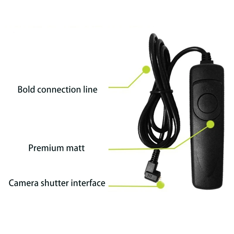 RS-60E3 Remote Switch Trigger Camera Shutter Release Control Cable 1m/3.28ft Cord for Canon/Samsung/Pentax/Contax Camera 24BB