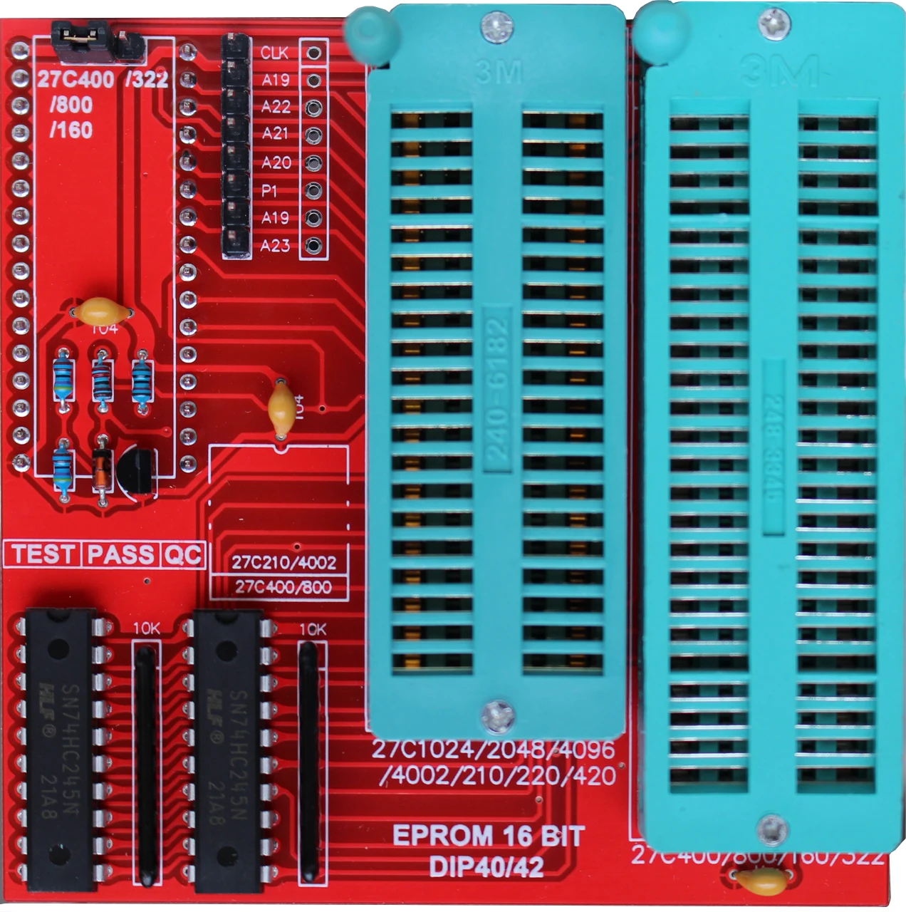 

16-битный адаптер EPROM 27C400/800/160/322/1024/2048/4096/29F1615