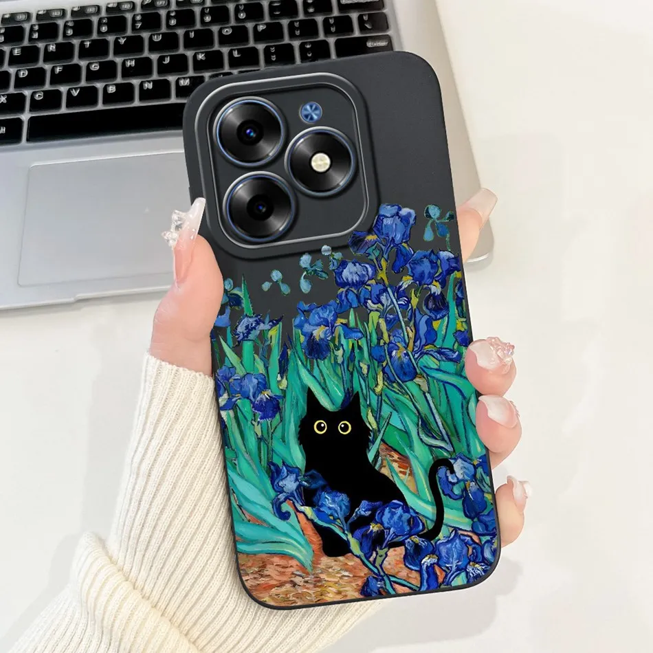 Elegant Printing Soft Silicone Lens Protective Cover Phone Case