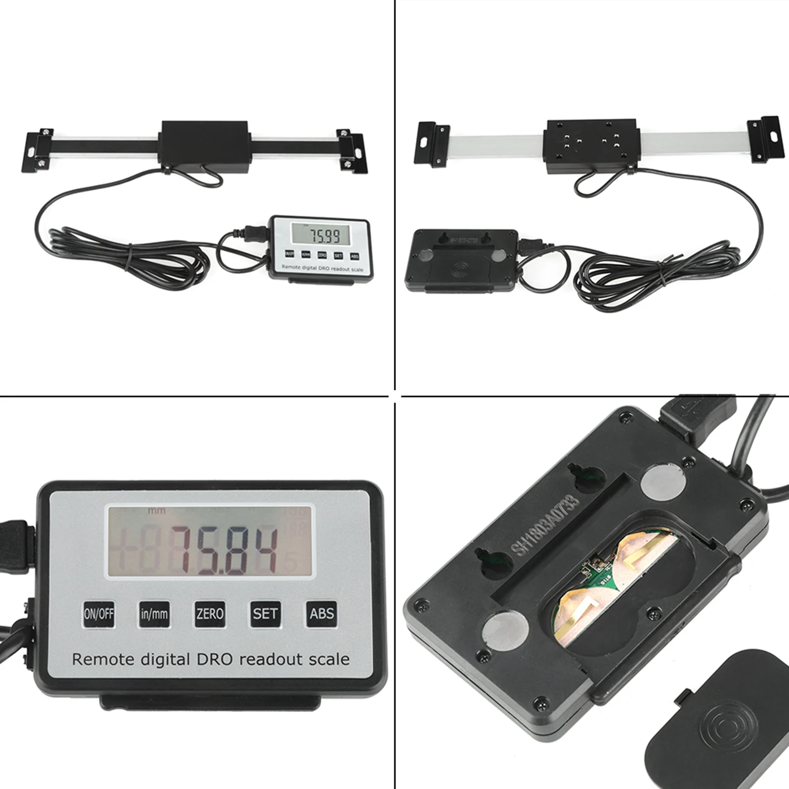 Digital readout kit 0-150mm Accurate Digital LCD Readout Scale for Milling Machines Lathes Readout linear scale