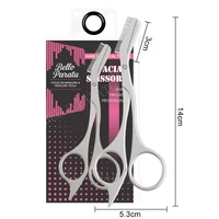 1Pcs Eyebrow Trimming Scissors with Combs Professional Eyebrow Trimmer Stainless Steel Grooming Eyebrow Shaping Scissors Tools 6