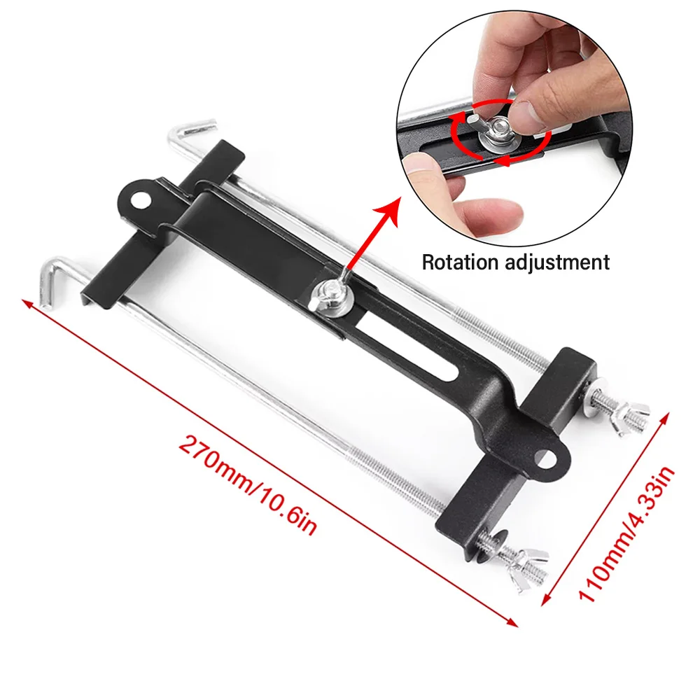 1Pc 범용 조정 가능한 12V 배터리 홀드 다운 크로스바 270mm 자동차 SUV 트럭 RV J 볼트 부식 방지 배터리 홀더