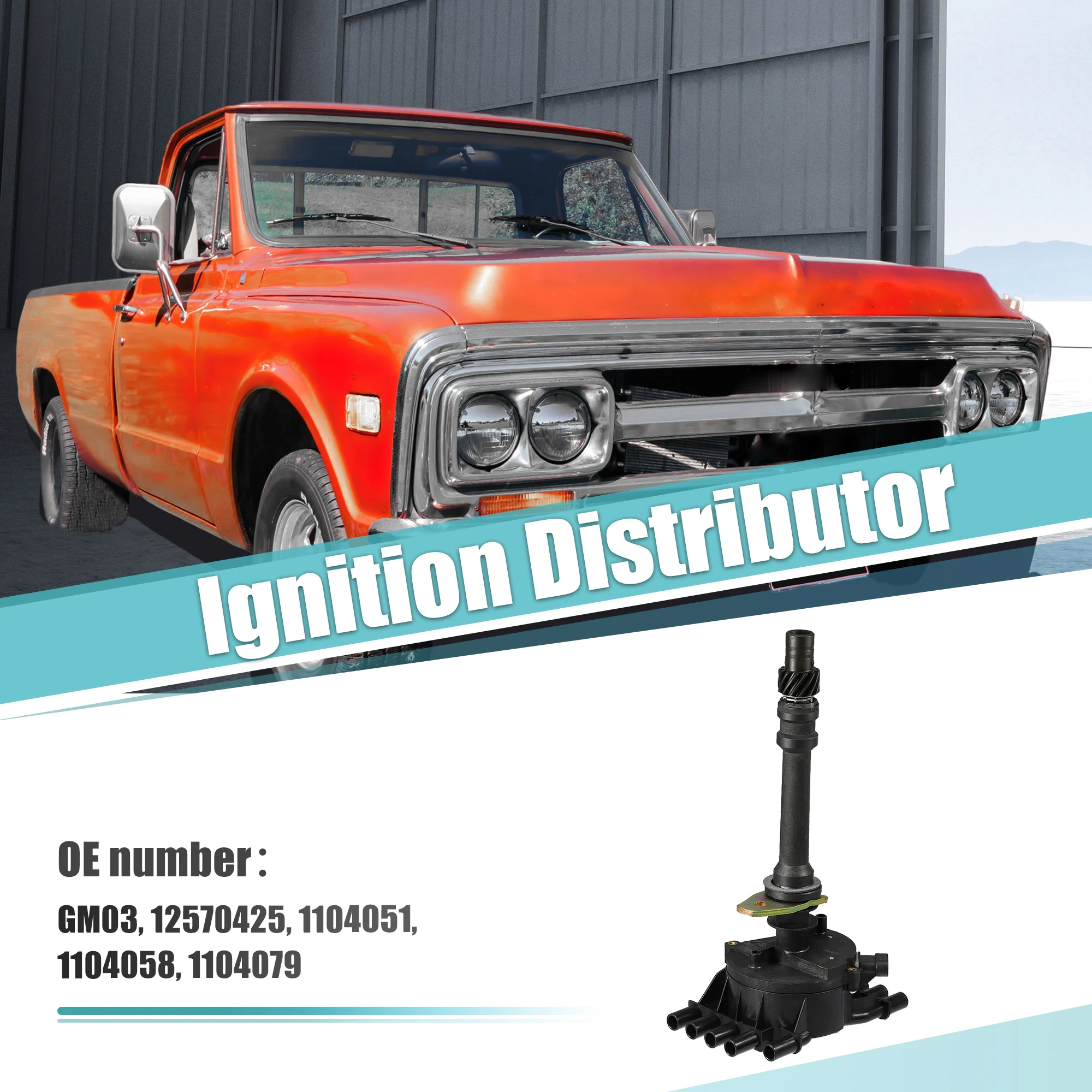 Uxcell Ignition Distributor for Chevy for GMC C1500 C2500 C3500 K1500 K2500 K3500 Cadillac Escalade V8 5.7L 1999-2000