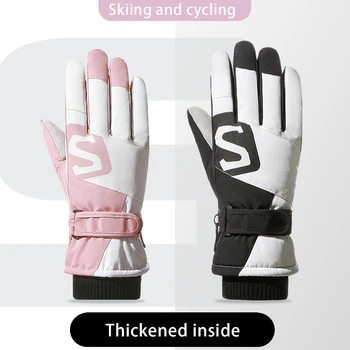 Winter skiing gloves can touch mobile phone screens, ride motorcycles, thick gloves, waterproof and windproof fabric, anti slip 2
