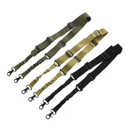Heavy Duty Sling Shoulder Strap Multi-function Adjustable Two Point Tactical Rifle Strap Outdoor Airsoft Mount Bungee System Kit