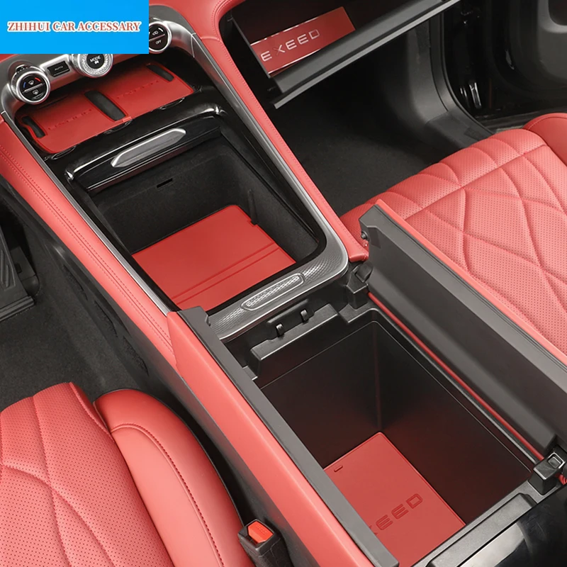 

Для Chery EXEED RX 2023 2024, Автомобильный Дверной слот, подушка, коробка для хранения стаканов с водой, противоскользящая подкладка, центральный контроллер, слот для хранения, аксессуары