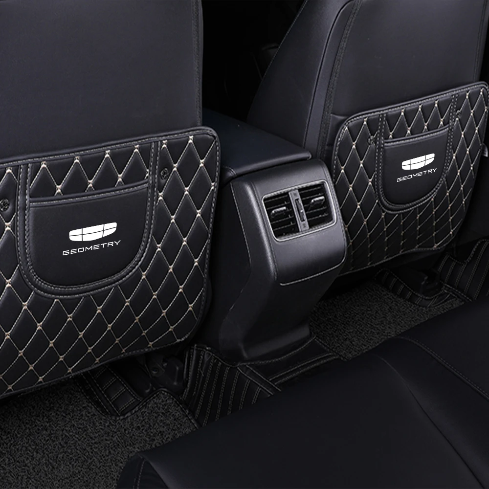 1PC Car Seat Backrest Anti-kick Pad Protector Cover For Geely Geometry C E Gc6 Tugella Emgrand ec7 x7 Atlas Pro Coolray
