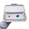 Airtight Watercolor Palette 18 Wells and 2 Mixing Areas Premium Moisturizing foldable Travel Portable Folding Paint Palette Box 3