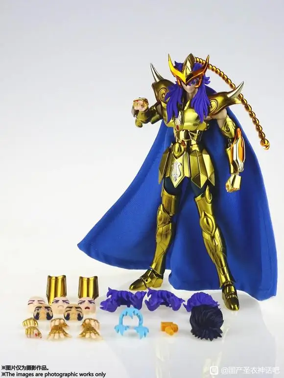 

MST Model J Model Saint Seiya Myth Cloth EX/EXM Scorpio Milo with Ikki heads Action Figure Knights of Zodiac Gold