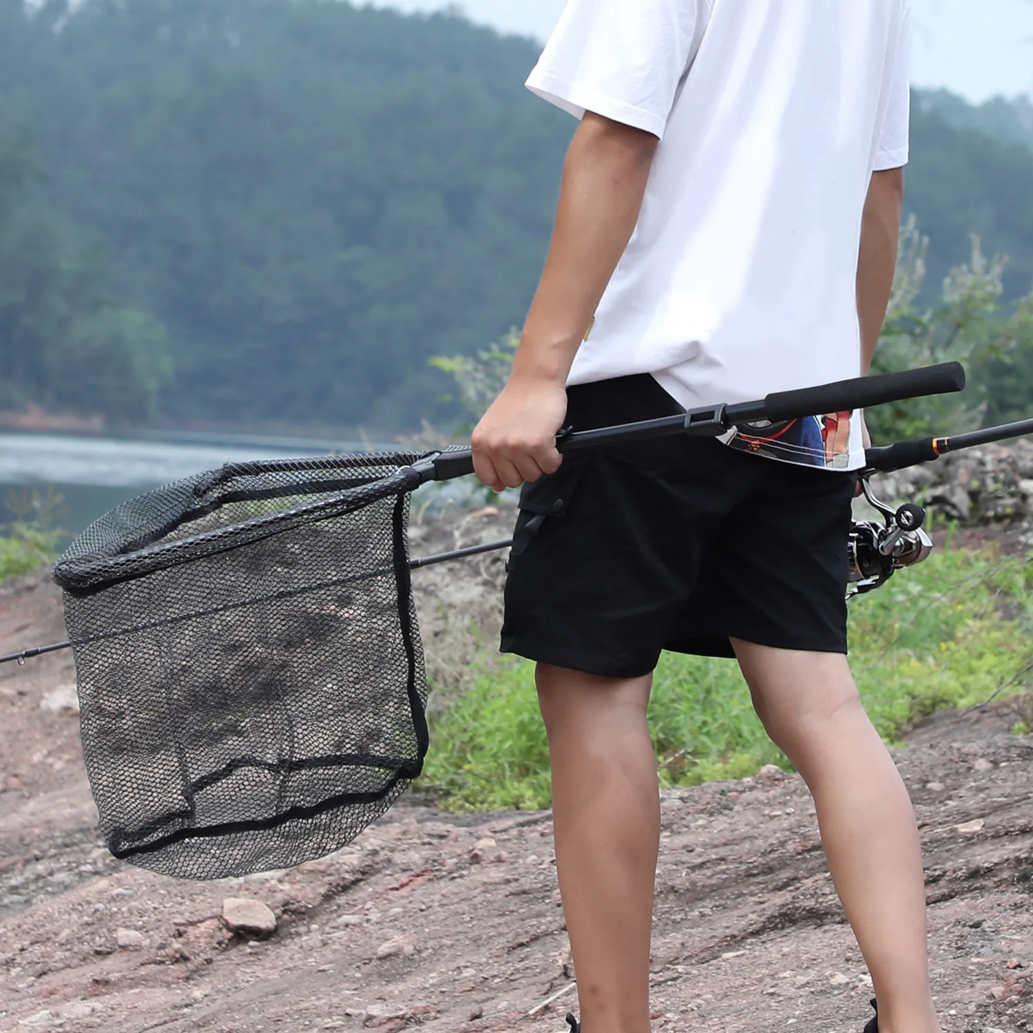 Sougayilang 65cm 95cm 112cm Folding Fishing Net Retractable
