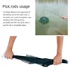4-16 Holes Strengthened Fishing Net Shrimp Cage Foldable Nylon Automatic Umbrella Shape Fish Trap Cast Folding Landing Net 4