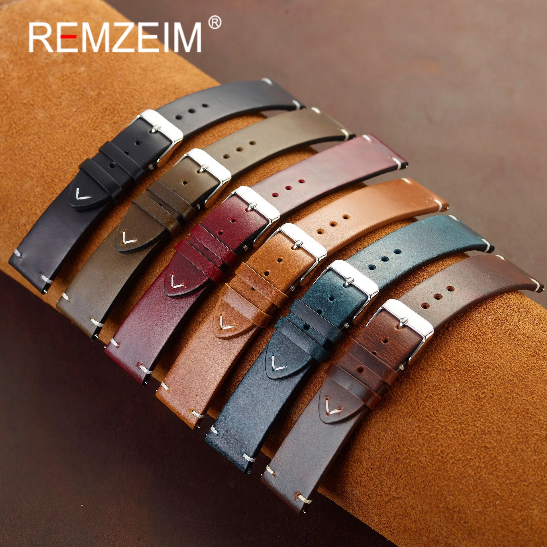 Timeless Genuine Leather Quick Release Watch Strap - Retro Cowhide Watch Band Accessory