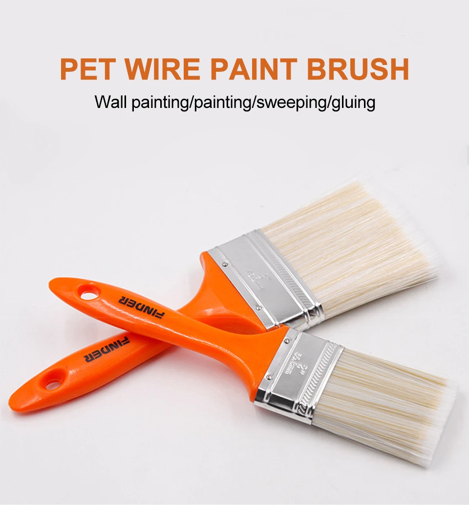 Home Improvement Special Wall Paint Brush Home Decorative Oil Painting Brush Tools ABS Handle PET Soft Bristles Cleaning Brush brush on plastic paint