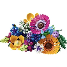  2023 NEW 10313 Wildflower Bouquet Flowers 10314 Dried Flower Centerpiece Decoration Bricks Toys For Girls Adults Birthday Gifts 