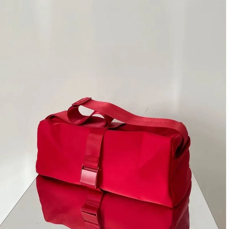 Bolso de mensajero de gran capacidad para mujer, diseño simple, bolsos de hombro Y2k para mujer, bolsos de mano deportivos para mujer, bolso cruzado