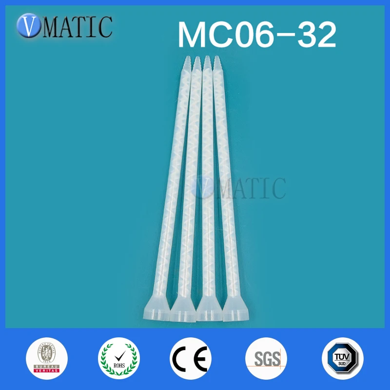 

Статический Смеситель для смолы MC06-32, насадки для смешивания эпоксидных смол Duo Pack (белый сердечник), бесплатная доставка