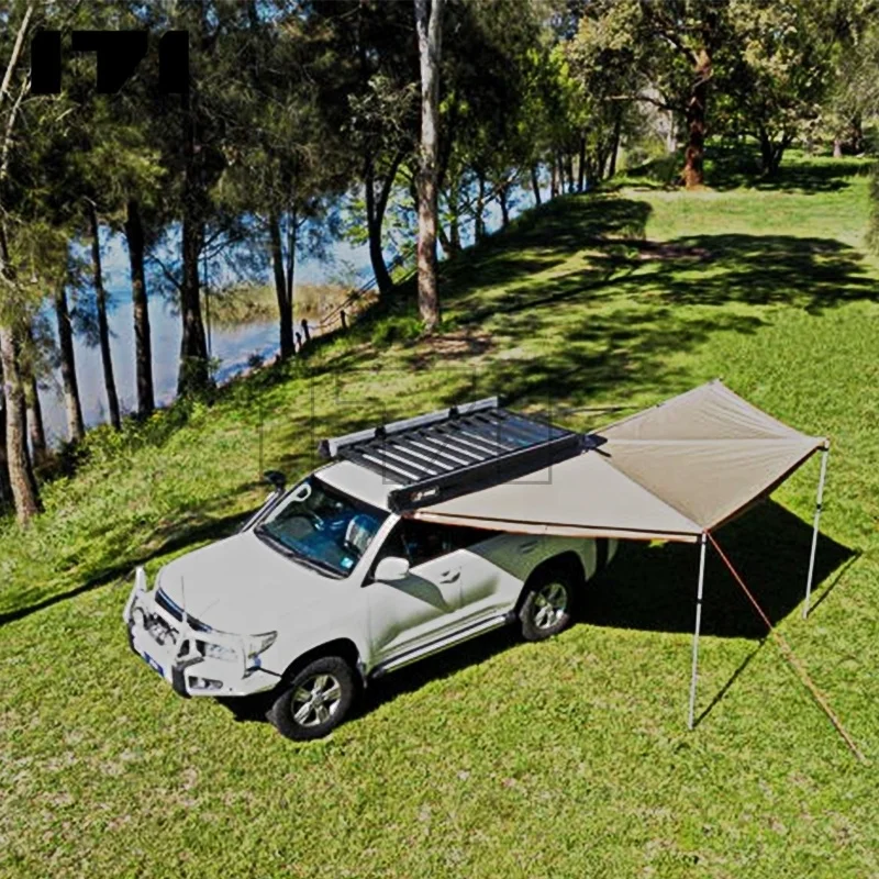 

Outdoor Off-road Camping Canvas Car 4x4 Suv 2 Person Roof Top Tent Car Awning Tent