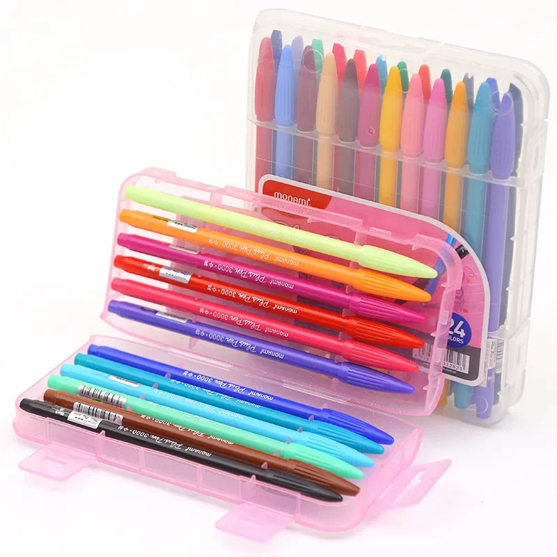 Korean Munna Watercolor Pen 36 Colors For Beginners Student Drawing Hand Drawing Fluorescent Marking Fresh Color Pen