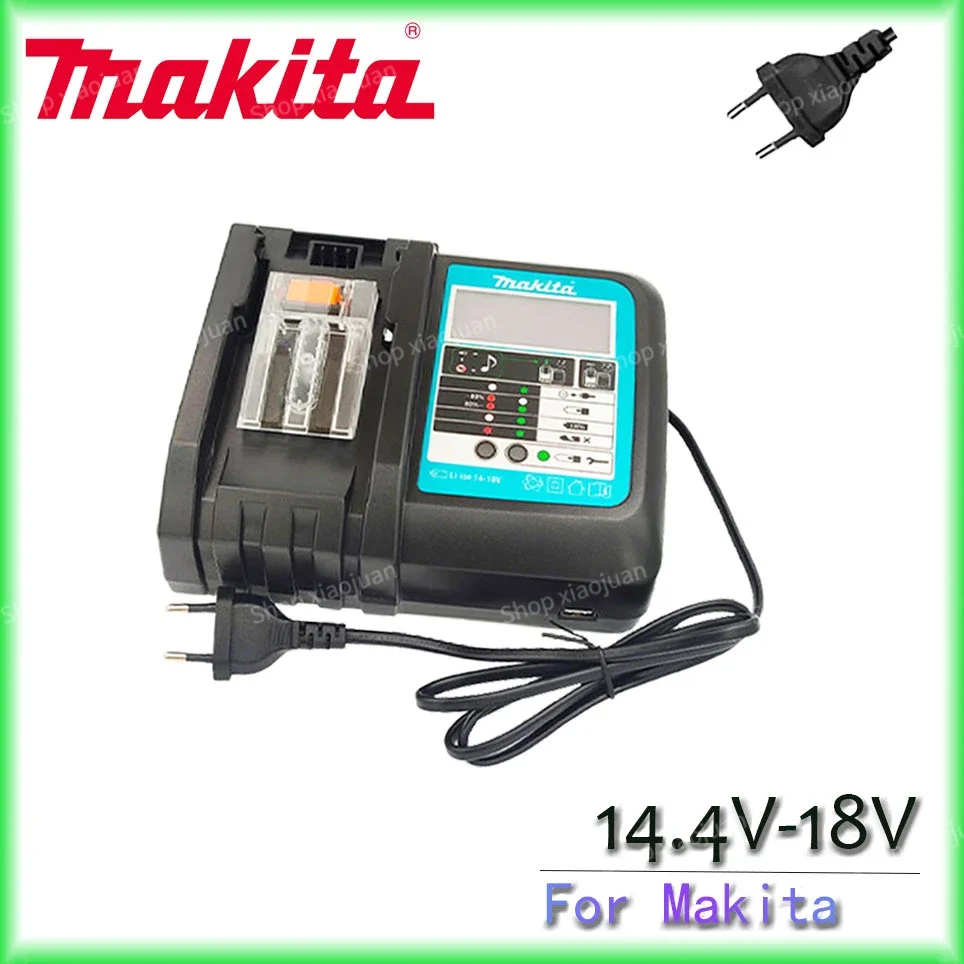 

Makita Charger 14.4V 18V Original DC18VRC Battery Charger Makita 6000mAh Bl1830 Bl1430 BL1860 BL1890 Tool Power Charger USB Prot