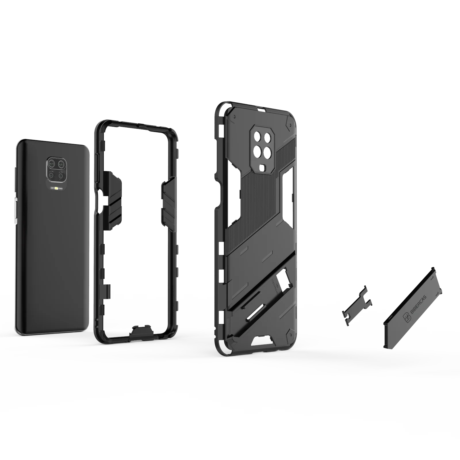Enhanced Shockproof Armor Stand Phone Case Bumper Cover