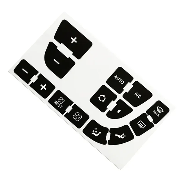 Car Vinyl A/c Button Repair Decal Stickers For C4 For Grand For Picasso Air Conditioner Panel Repair Button Stickers Accessories 5