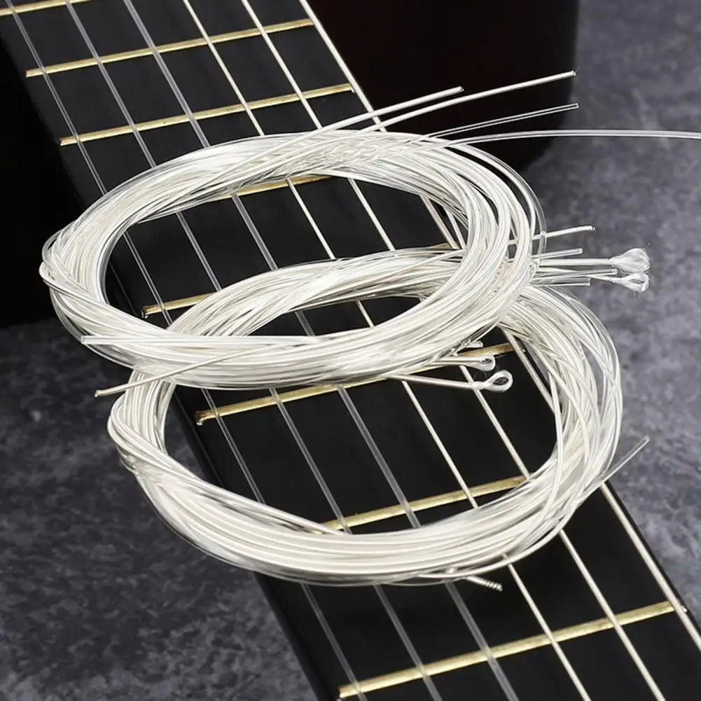 6PcsDurableNylonGuitarStringsAntibreakFlexibilityMetalSoft