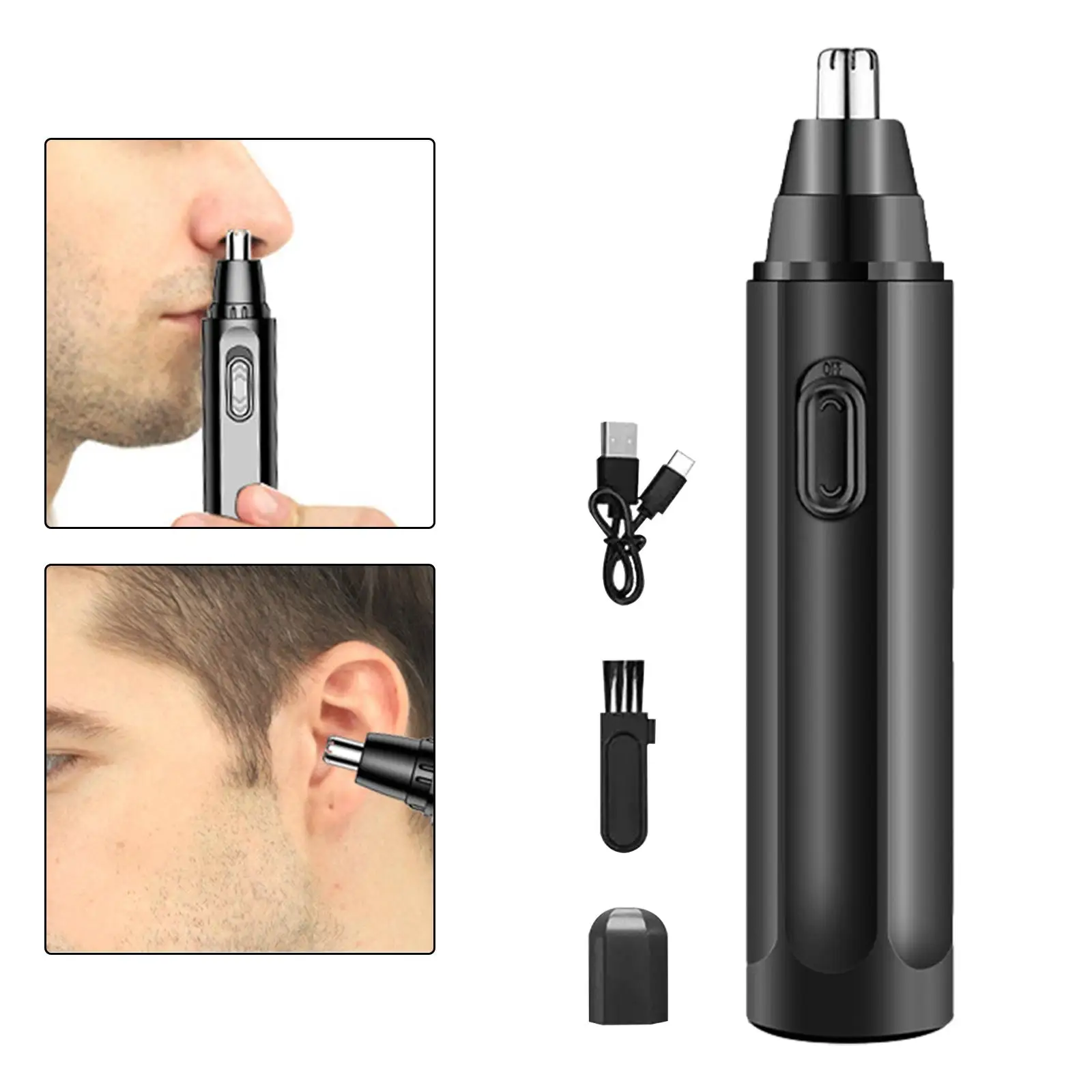 Ear and Nose Hair Trimmer Nose Hair Remover Painless Nose Hair Shaver Multifunctional Professional Compact Size Personal Trimmer