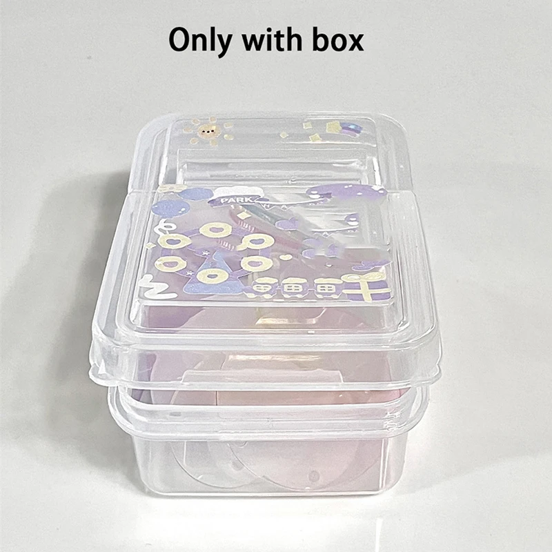 1PCS Collection Container Case Plastic Transparent Storage Box Small Clear Photocard Photo Card Film Protector idol card book photo album card protector idol card protector photo card holder memory card protector photo card binder Store box jewelry