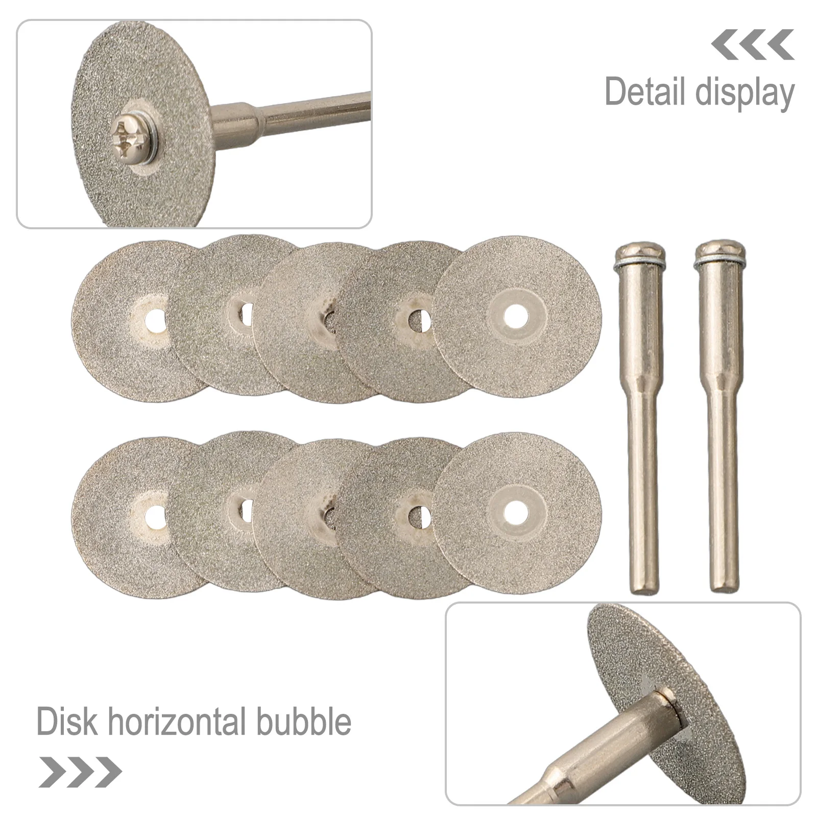 

10Pcs Diamond Circular Saw Blade Set Mini Cutting Disc Rotari Blade Tool Woodworking Electric Grinding Dremel Accessory Cut Disc