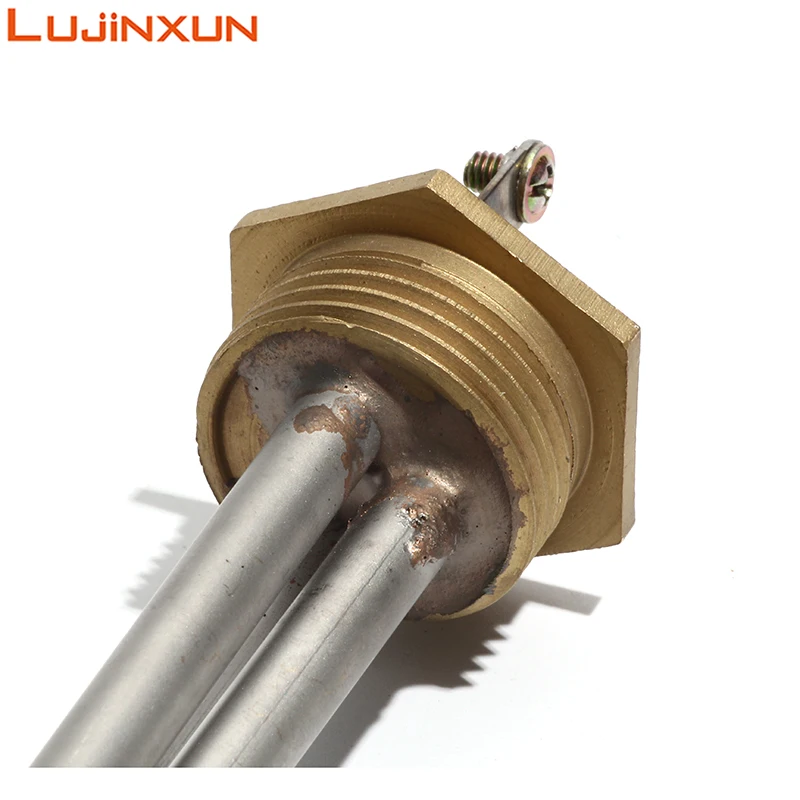 Lijinxun DN25/1 inch Threaded Solar Water Heating Element Tube With Probe  Hole 1 BSP Thread 1KW/2KW/3KW/4KW - AliExpress