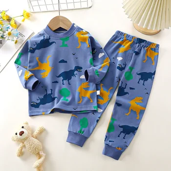 New Boys Girls Pajamas Sets Cartoon Cotton Children Boy Girl Sleepwear Nightwear 1