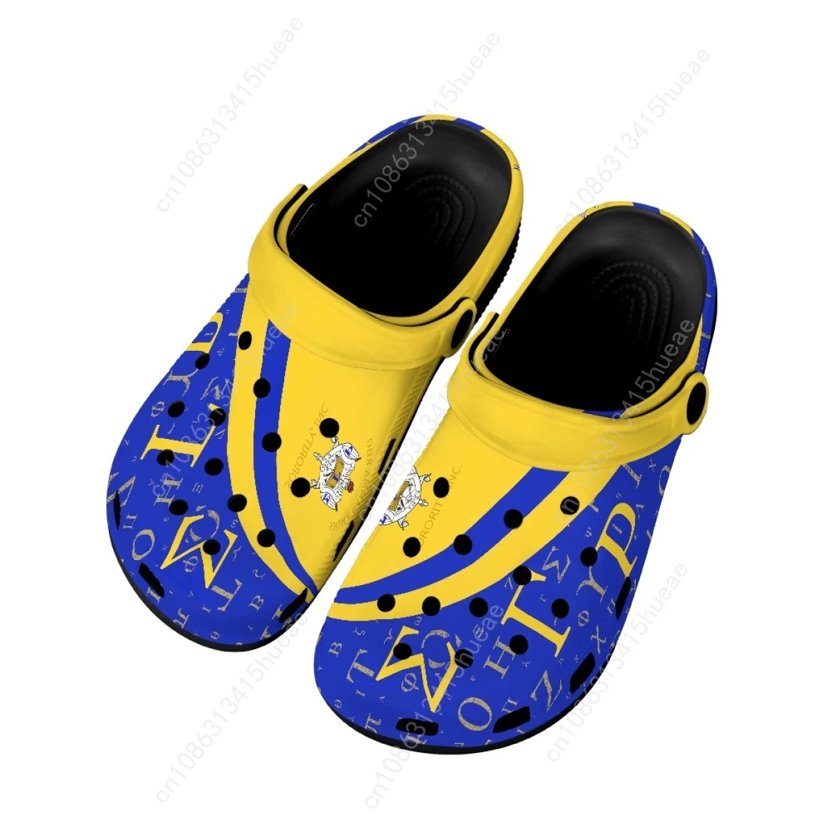 Sigma Gamma Rho Print Casual Sandals Non-slip Breathable Slippers Unisex Home Cozy Hole Flat Garden Shoes Couple Beach Slides