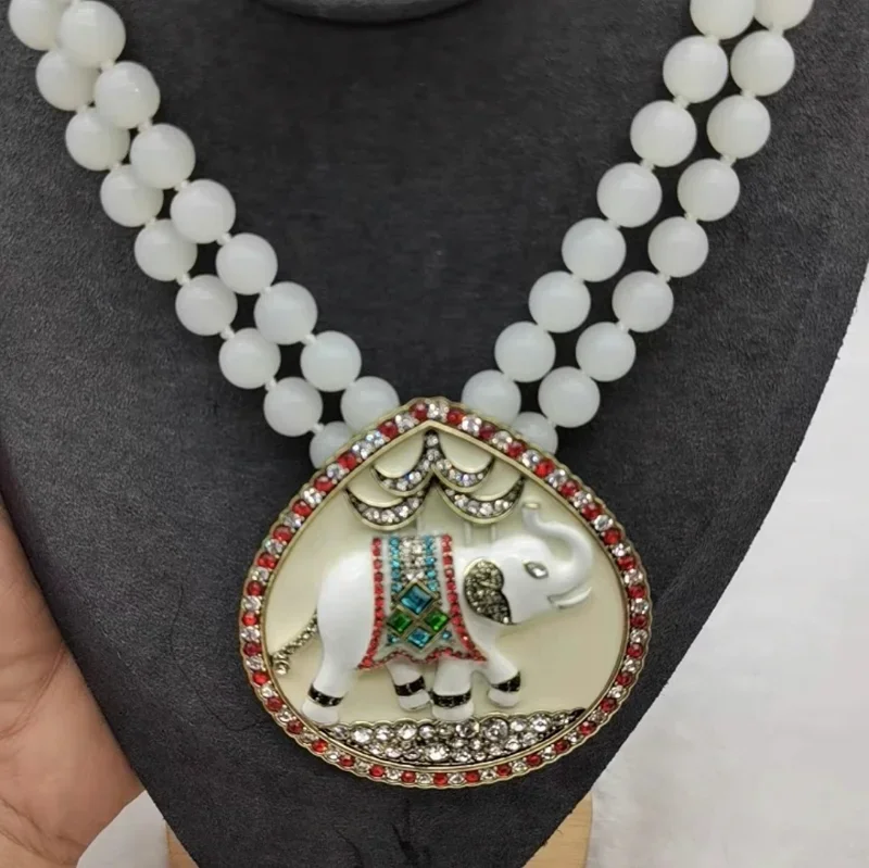 

Timeless Wonder Retro Zircon Geo Necklace for Women Designer Jewelry Luxury Brand Elephant Golden Fish Floral Spider Mix 5288