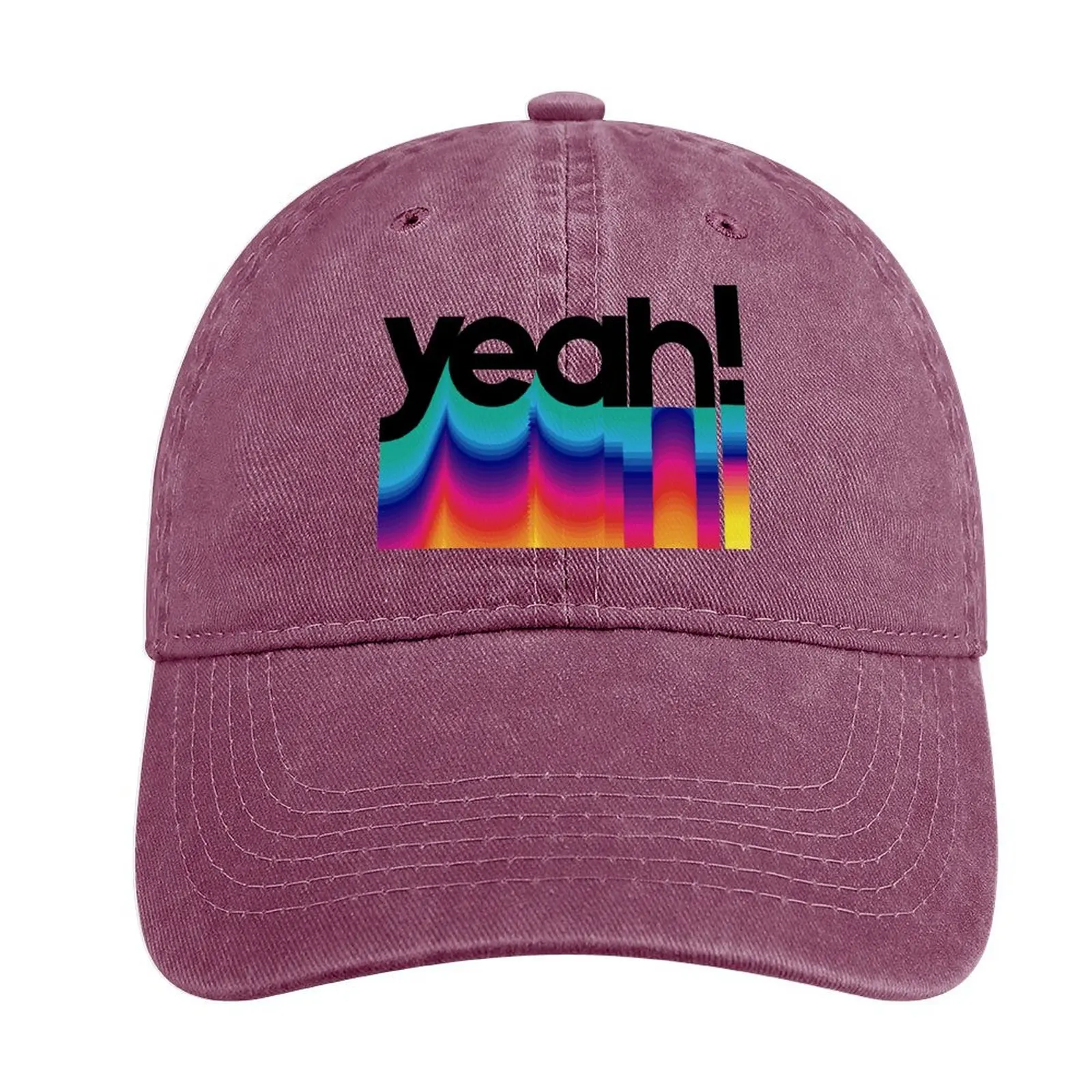 

yeah! rainbow typography Cowboy Hat Hat Beach Anime Baseball Cap Men Women'S